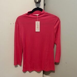 Chic Coral Long Sleeve Top